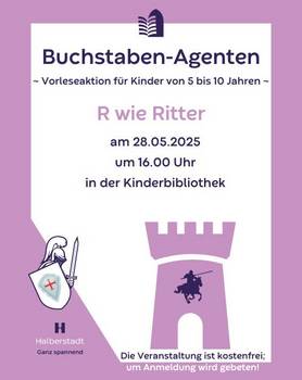R wie Ritter - Vorleseaktion für Kids ab 5 Jahren