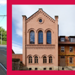 : Neugierige Besucher erwarten die Ankunft der historischen Straßenbahn & Im Berend Lehmann Museum erhalten die Teilnehmenden Einblicke in die aktuellen Ausstellungen