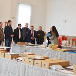 Kulturstaatssekretär Dr. Gunnar Schellenberger informiert sich am 12. Dezember 2019 über die Brandfolgen ©Stadt Halberstadt Kulturstaatssekretär Dr. Gunnar Schellenberger informiert sich am 12. Dezember 2019 über die Brandfolgen ©Stadt Halberstadt