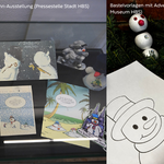 Bastelvorlagen mit Adventsdekoration, Einblick in die aktuelle Schneemann-Ausstellung ©Museum, Pressestelle Halberstadt