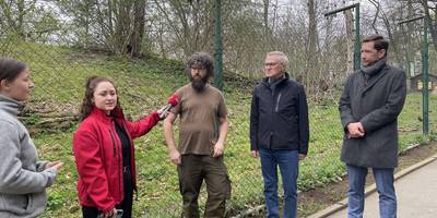 Großes Medieninteresse bei der Eröffnung des Erweiterungsbau des Greifvogelhospitals ©Stadt Halberstadt/JS