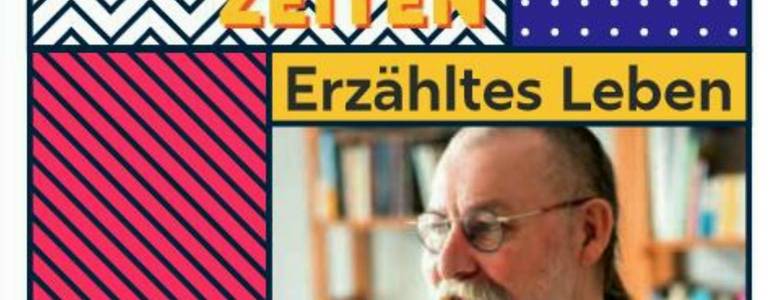 Plakat mit Buchcover „Drinnen und Draußen ändern sich die Zeiten“